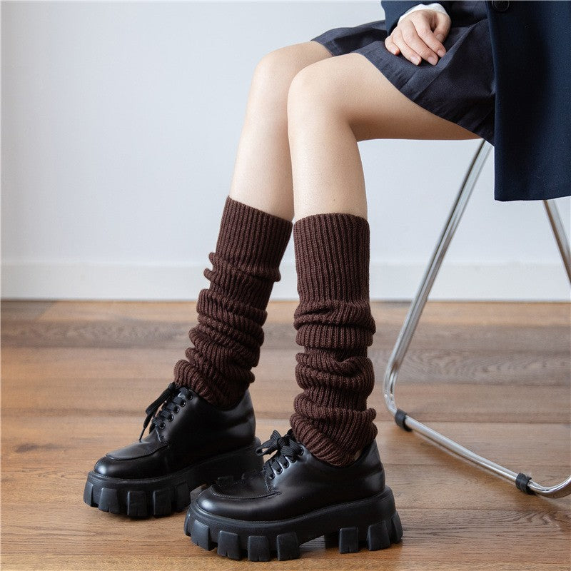 Aya Winter Knit Mid-Calf Socks