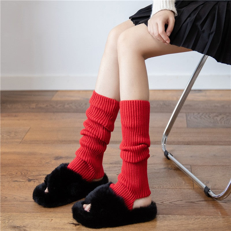Aya Winter Knit Mid-Calf Socks