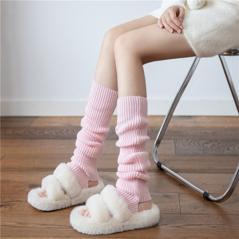 Aya Winter Knit Mid-Calf Socks