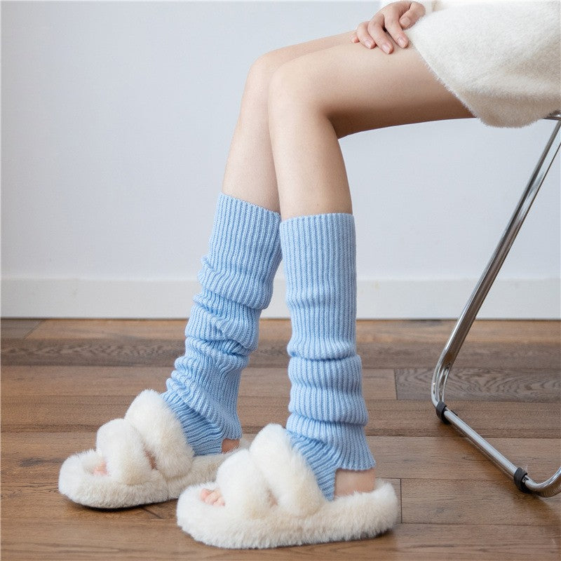 Aya Winter Knit Mid-Calf Socks