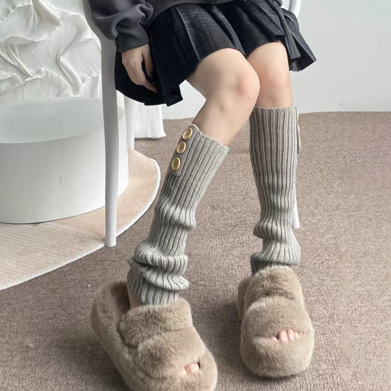 Aya Winter Knit Mid-Calf Socks