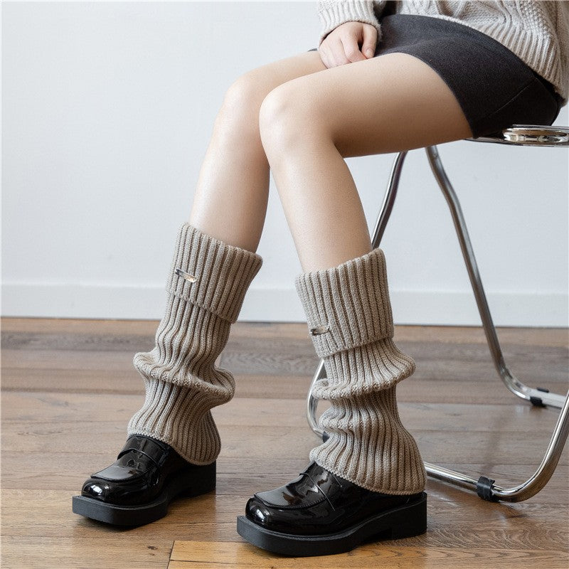 Aya Winter Knit Mid-Calf Socks