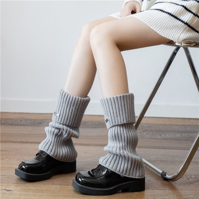 Aya Winter Knit Mid-Calf Socks