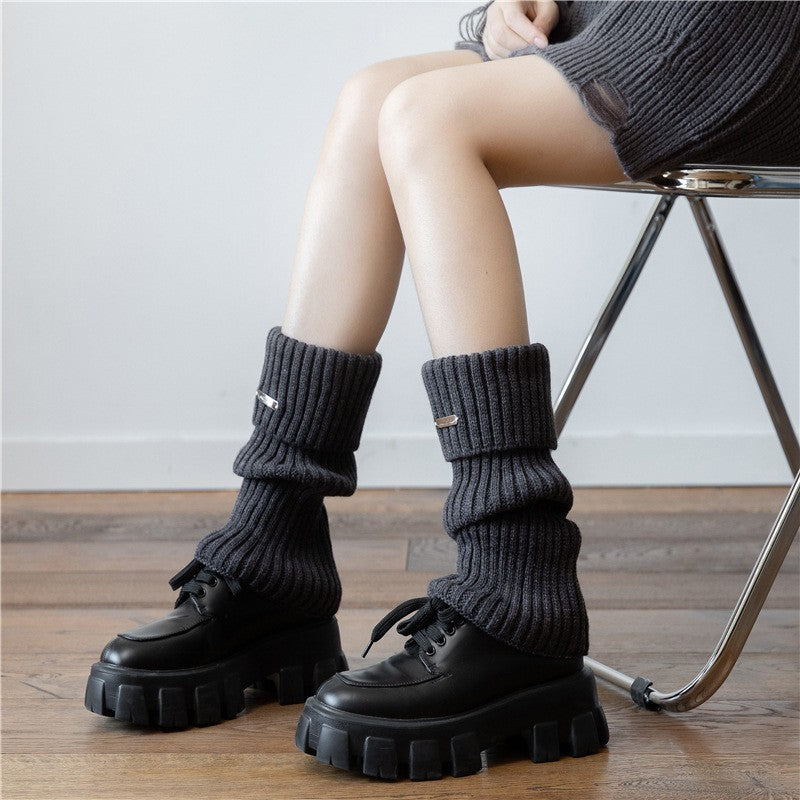 Aya Winter Knit Mid-Calf Socks