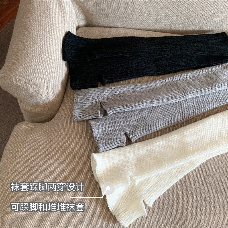 Aya Winter Knit Mid-Calf Socks