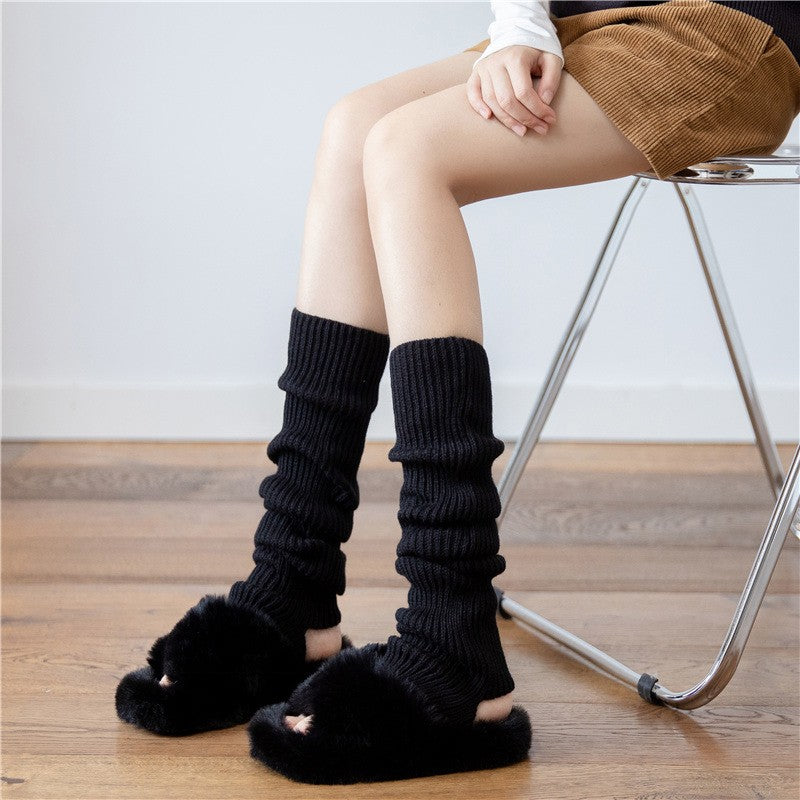 Aya Winter Knit Mid-Calf Socks