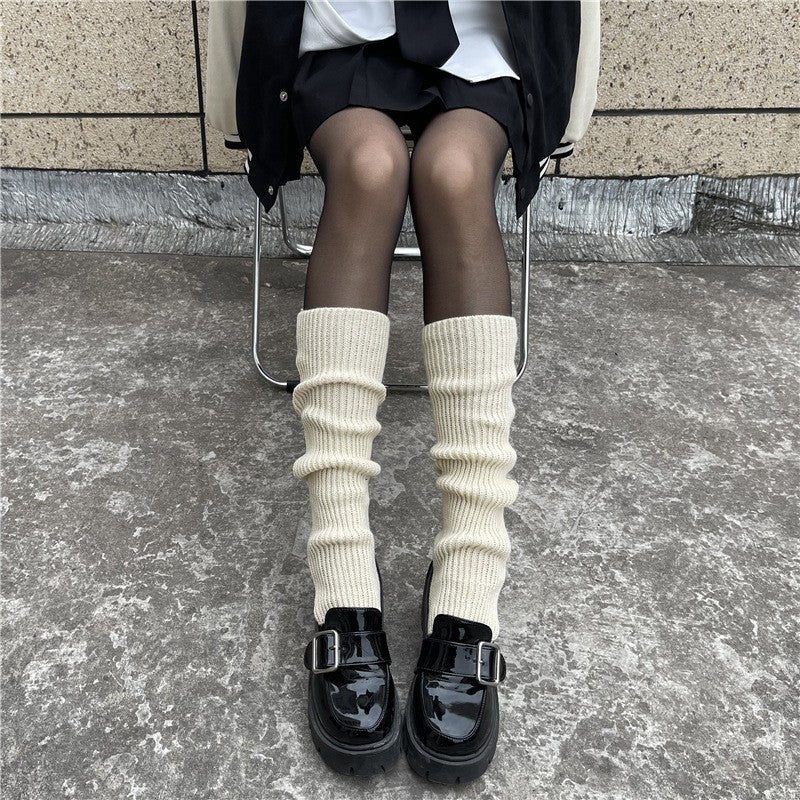 Aya Winter Knit Mid-Calf Socks