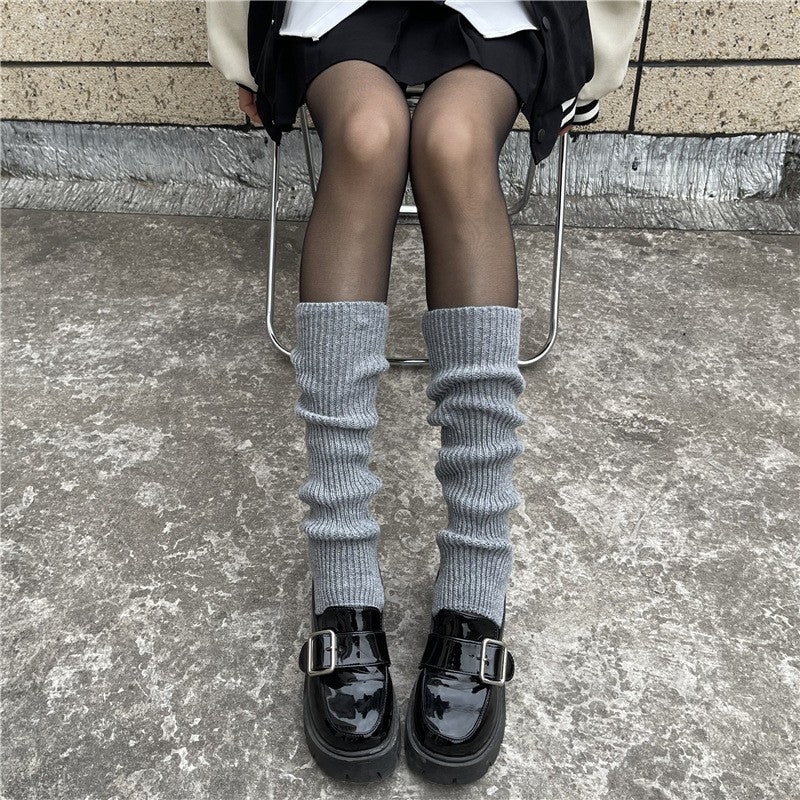 Aya Winter Knit Mid-Calf Socks