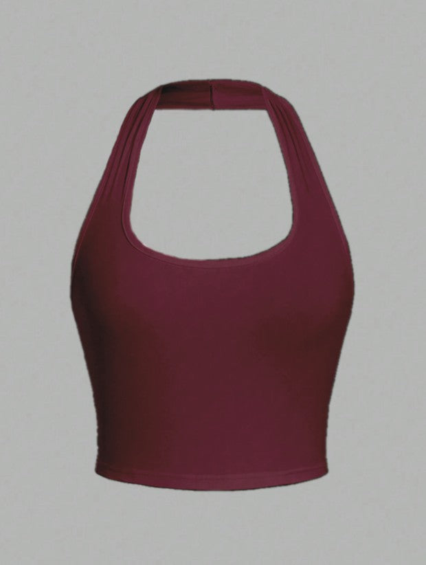 Selene Cropped Halter Tank