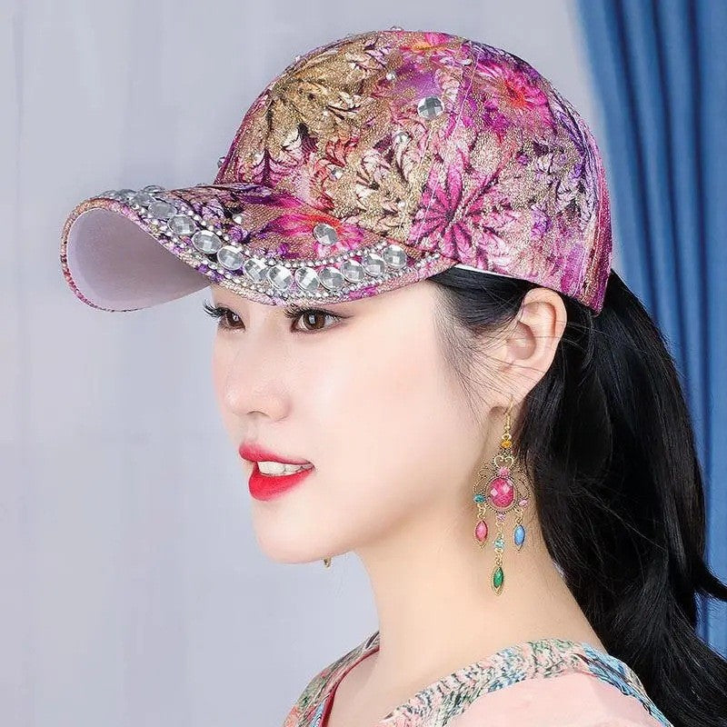 Valencia Rhinestone Baseball Cap